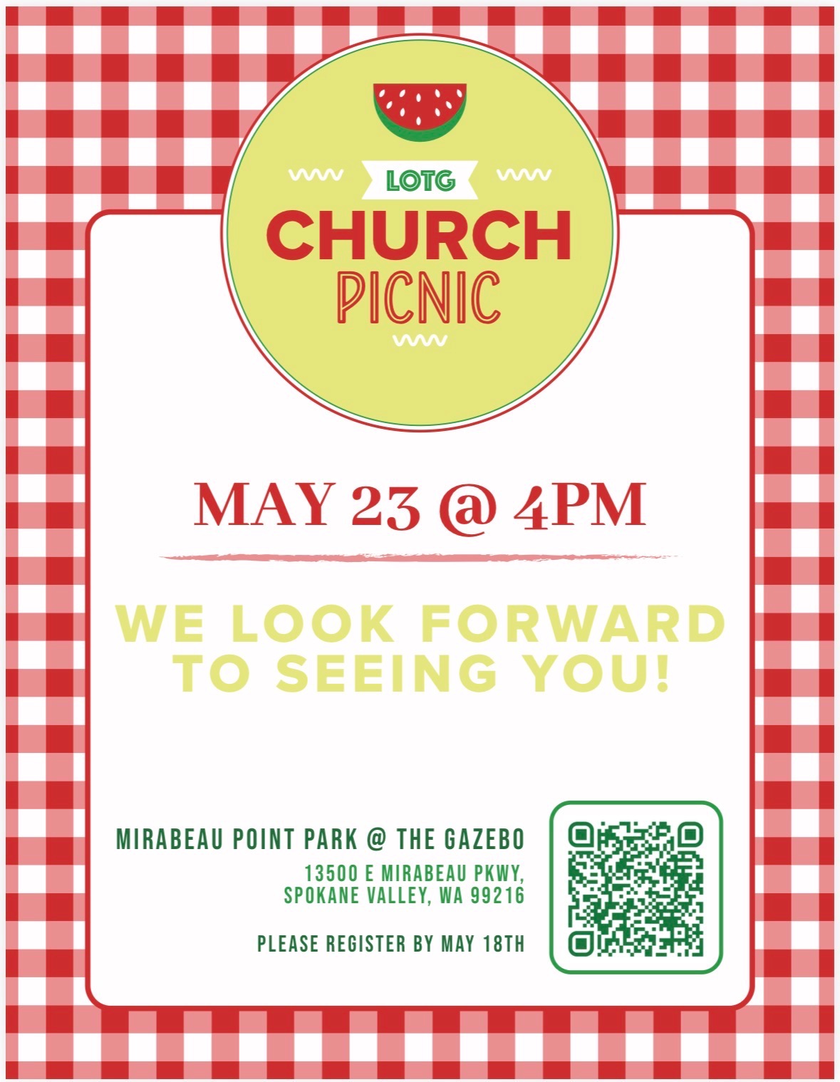 Church Picnic flyer